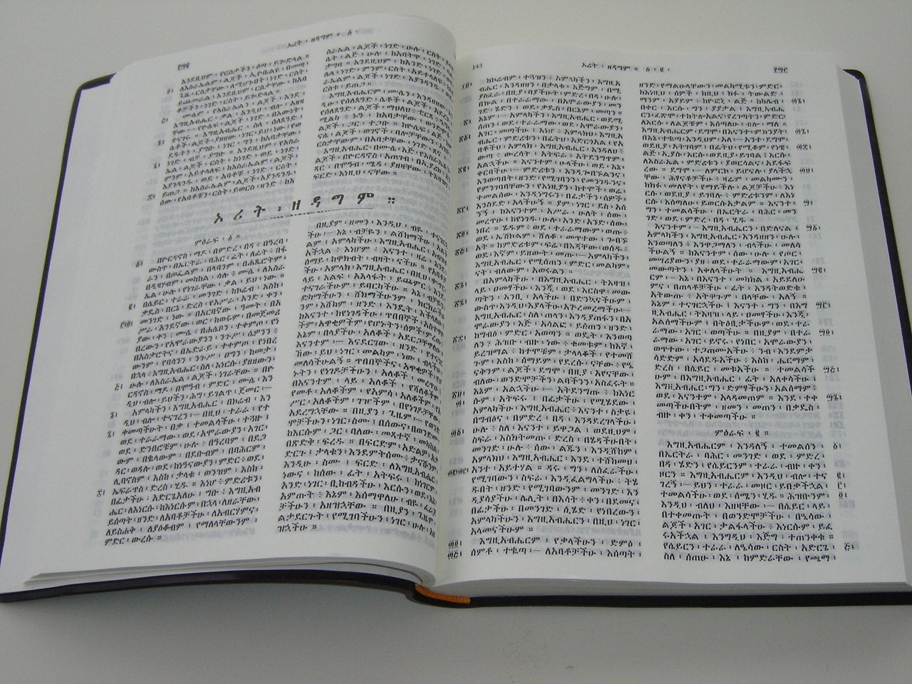 Amharic Bible Black R052PL / The Bible in Amharic from Ethiopia 2009 Print