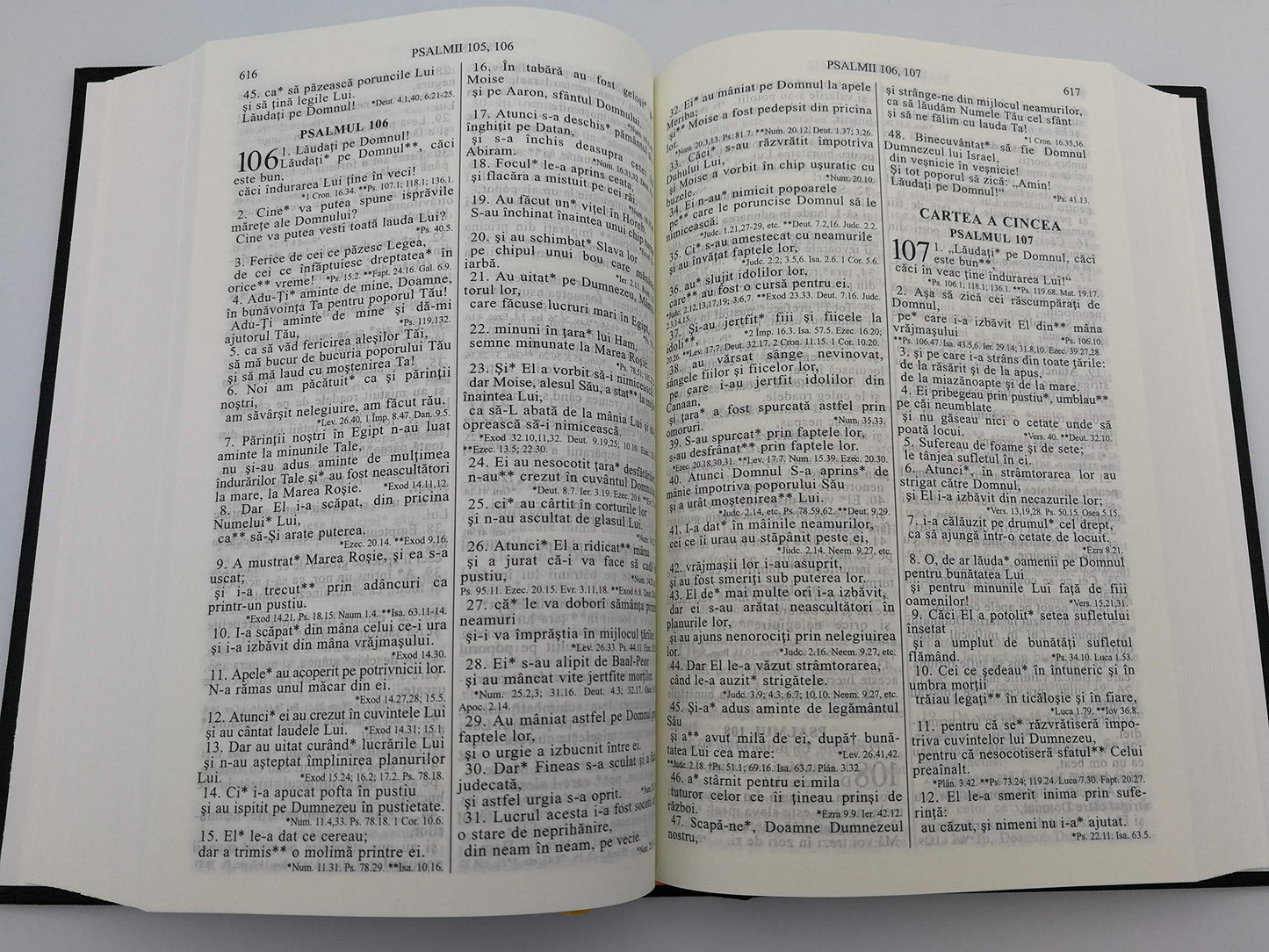 Romanian Midsize Hardcover Bible Words of Christ in Red / Biblia sau Sfanta Scriptura Cu Trimiteri / Cuvinte Domnului in rosu / Traducerea Dumitru Cornilescu revizuita ortografic 053 (2009-05-03)